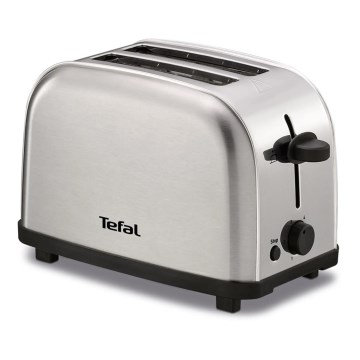 Tefal - Broodrooster met twee gaten ULTRA MINI 700W/230V mat chroom