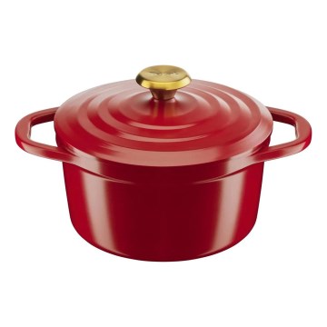Tefal - Casserole AIR 20 cm avec couvercle, rouge