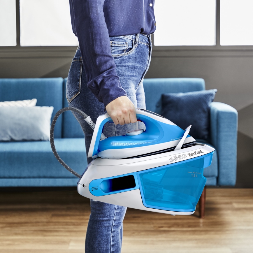 Tefal - Centrale vapeur EXPRESS AIRGLIDE 2800W/230V, bleue