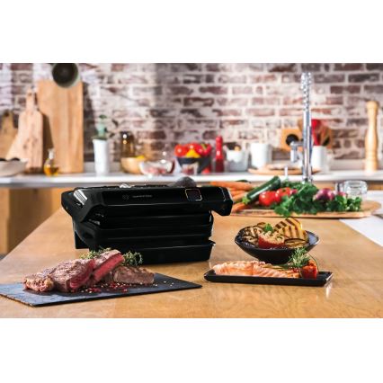 Tefal - Contactgrill OPTIGRILL ELITE 2000W/230V zwart