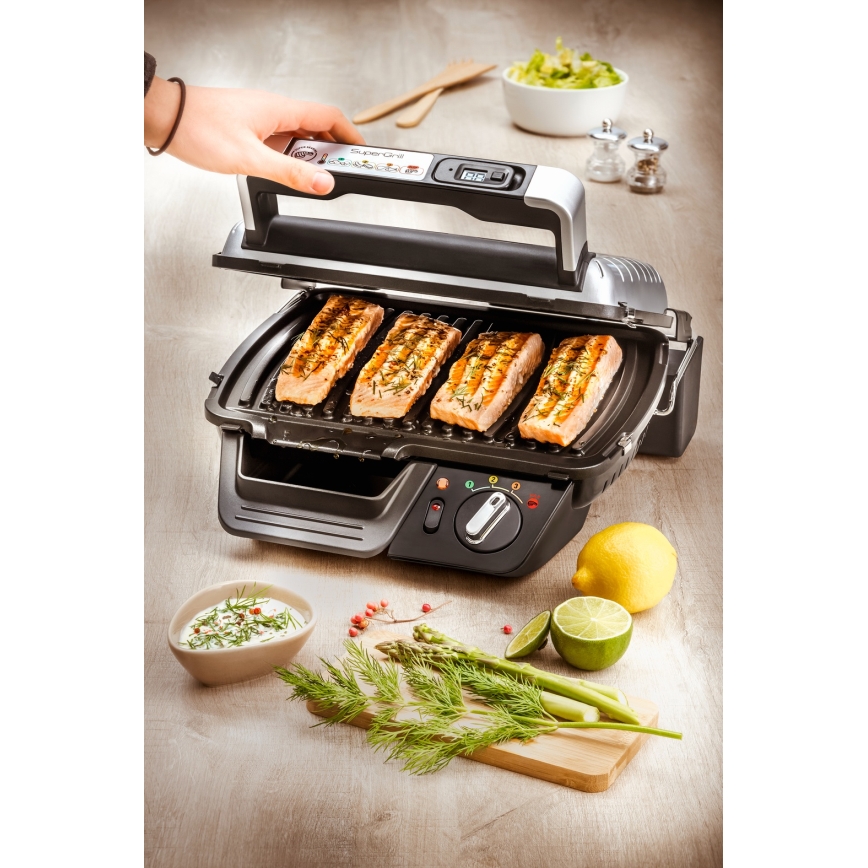 Tefal - Contactgrill SUPERGRILL 2000W/230V