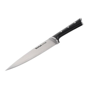 Tefal - Couteau en acier inoxydable chef ICE FORCE 20 cm chrome brillant/noir