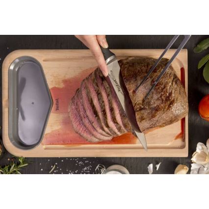 Tefal - Couteau en acier inoxydable chef ICE FORCE 20 cm chrome brillant/noir