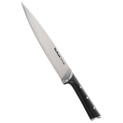 Tefal - Couteau en acier inoxydable chef ICE FORCE 20 cm chrome brillant/noir