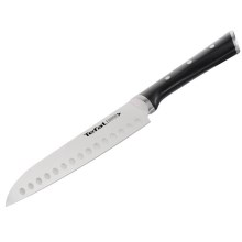 Tefal - Couteau en acier inoxydable santoku ICE FORCE 18 cm chrome/noir