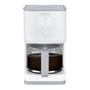 Tefal - Druppel koffiezetapparaat met LCD scherm SENSE 1000W/230V wit