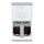 Tefal - Druppel koffiezetapparaat met LCD scherm SENSE 1000W/230V wit