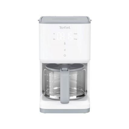 Tefal - Druppel koffiezetapparaat met LCD scherm SENSE 1000W/230V wit