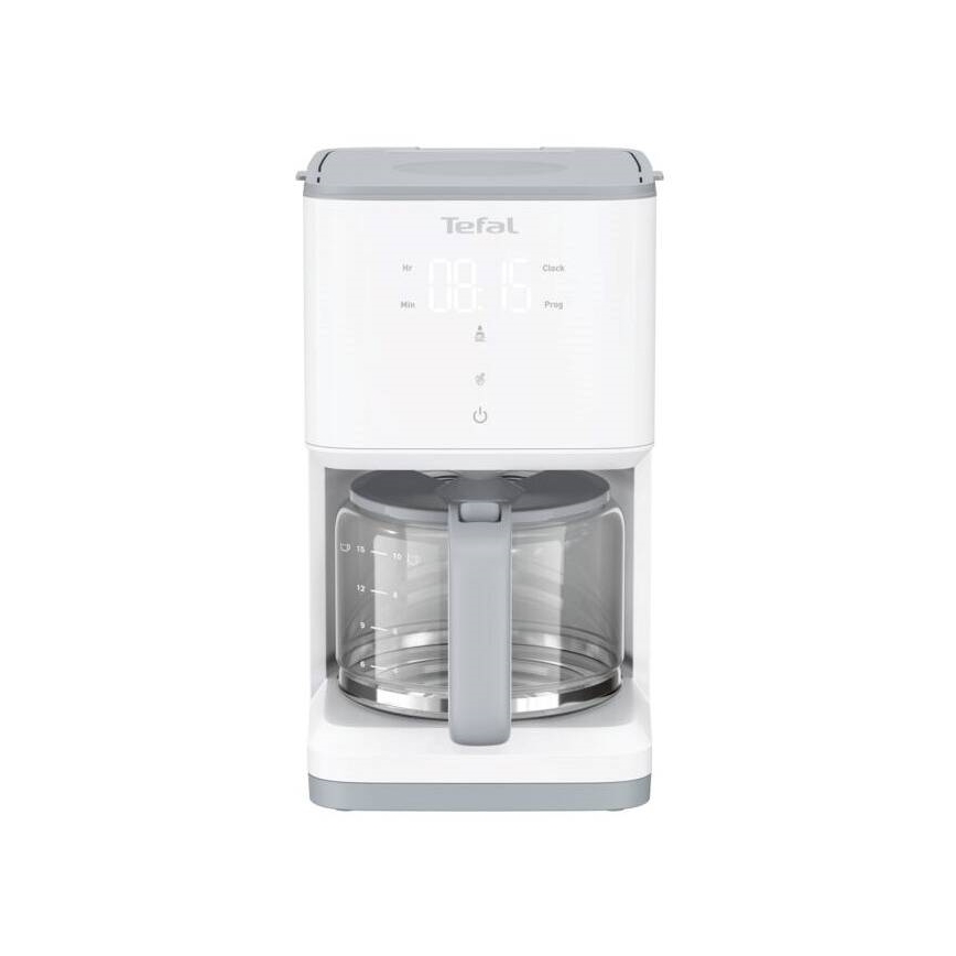 Tefal - Druppel koffiezetapparaat met LCD scherm SENSE 1000W/230V wit