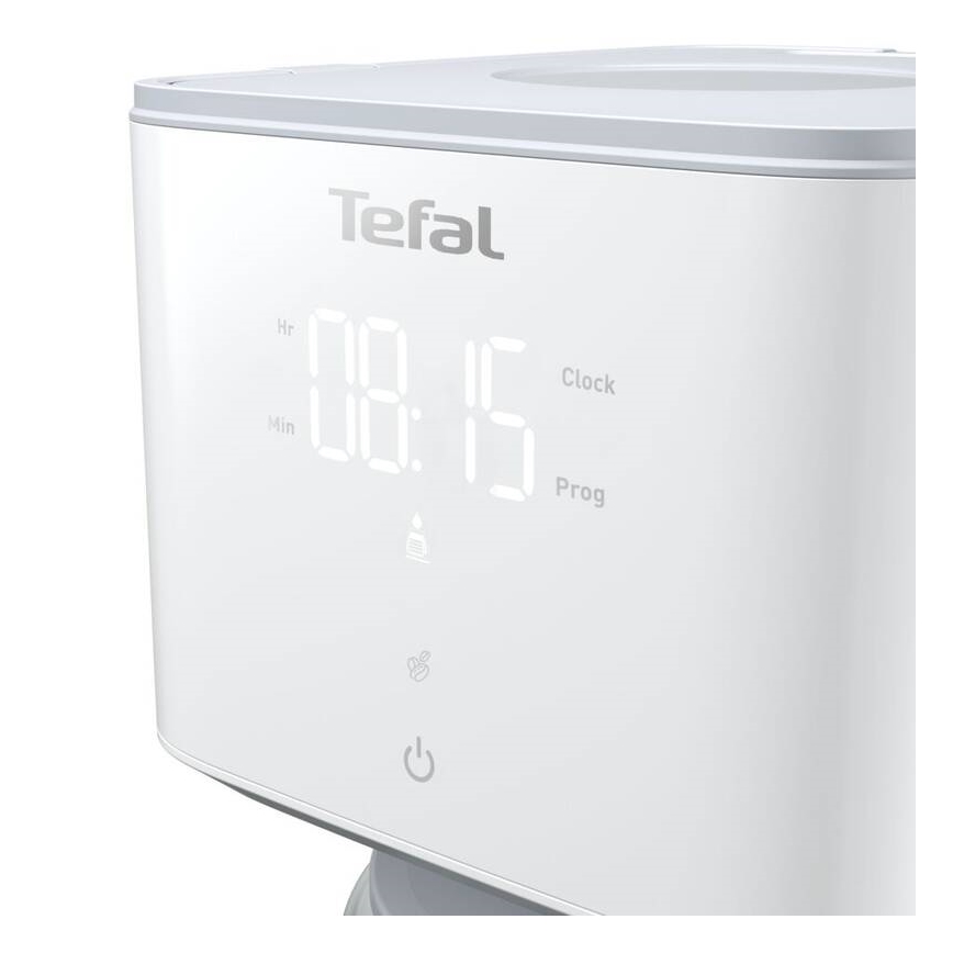 Tefal - Druppel koffiezetapparaat met LCD scherm SENSE 1000W/230V wit
