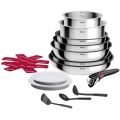 Tefal - Ensemble de 15 pièces INGENIO COOK en inox