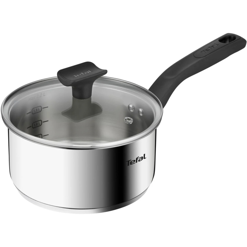 Tefal - Ensemble de 3 casseroles DELICIOUS en acier inoxydable
