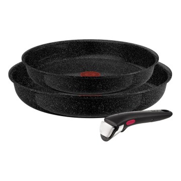 Tefal - Ensemble de 3 poêles INGENIO INTENS' CERAM