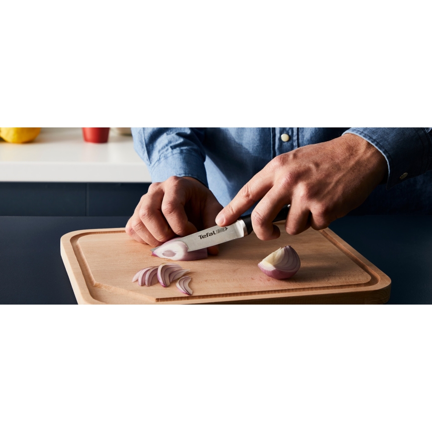 Tefal - Ensemble de 4 couteaux de cuisine avec bloc ICE FORCE