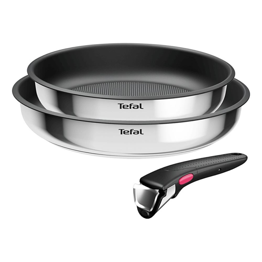 Tefal - Ensemble de batterie de cuisine 3 pièces INGENIO COOK en inox
