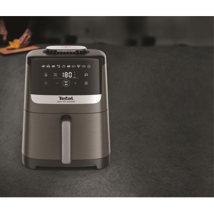 Tefal - Friteuse à air chaud 5 l EASY FRY SILENCE COAL 1400-1670W/230V