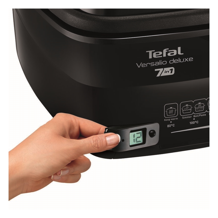 Tefal - Frituur 2 l VERSALION DE LUXE 7in1 1600W/230V zwart