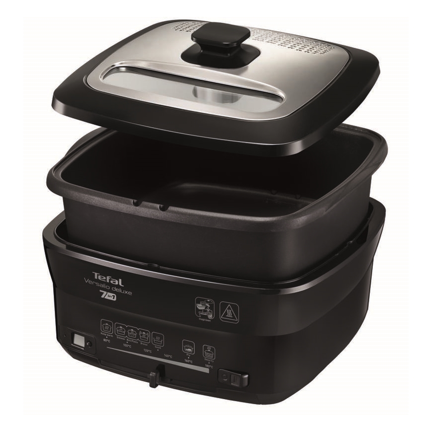 Tefal - Frituur 2 l VERSALION DE LUXE 7in1 1600W/230V zwart