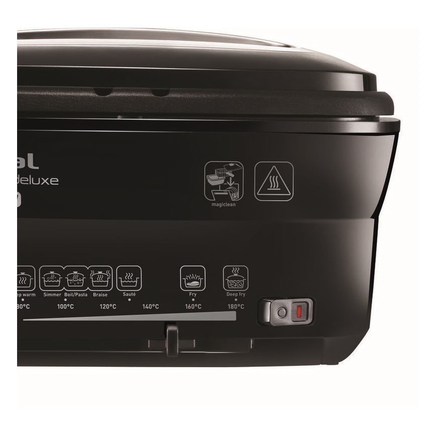 Tefal - Frituur 2 l VERSALION DE LUXE 7in1 1600W/230V zwart