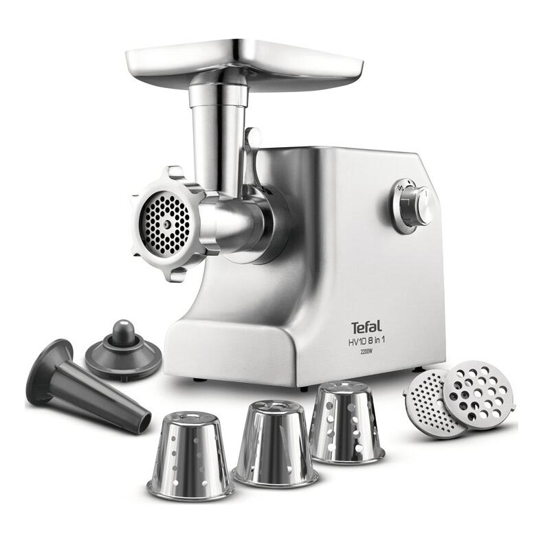 Tefal - Hachoir à viande 8 en 1 2200W/230V argent