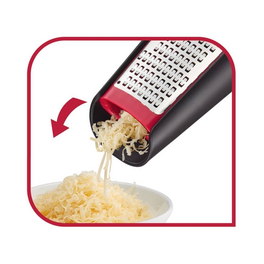 Tefal - Handmatige dubbelzijdige rasp INGENIO roestvrij/zwart