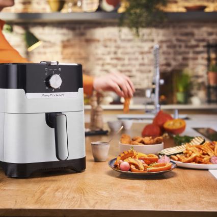 Tefal - Heteluchtfriteuse 4,2 l EASY FRY&GRILL 2-in-1 1550W/230V RVS