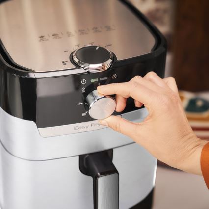 Tefal - Heteluchtfriteuse 4,2 l EASY FRY&GRILL 2-in-1 1550W/230V RVS
