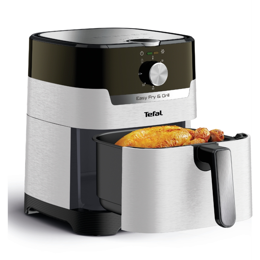 Tefal - Heteluchtfriteuse 4,2 l EASY FRY&GRILL 2-in-1 1550W/230V RVS