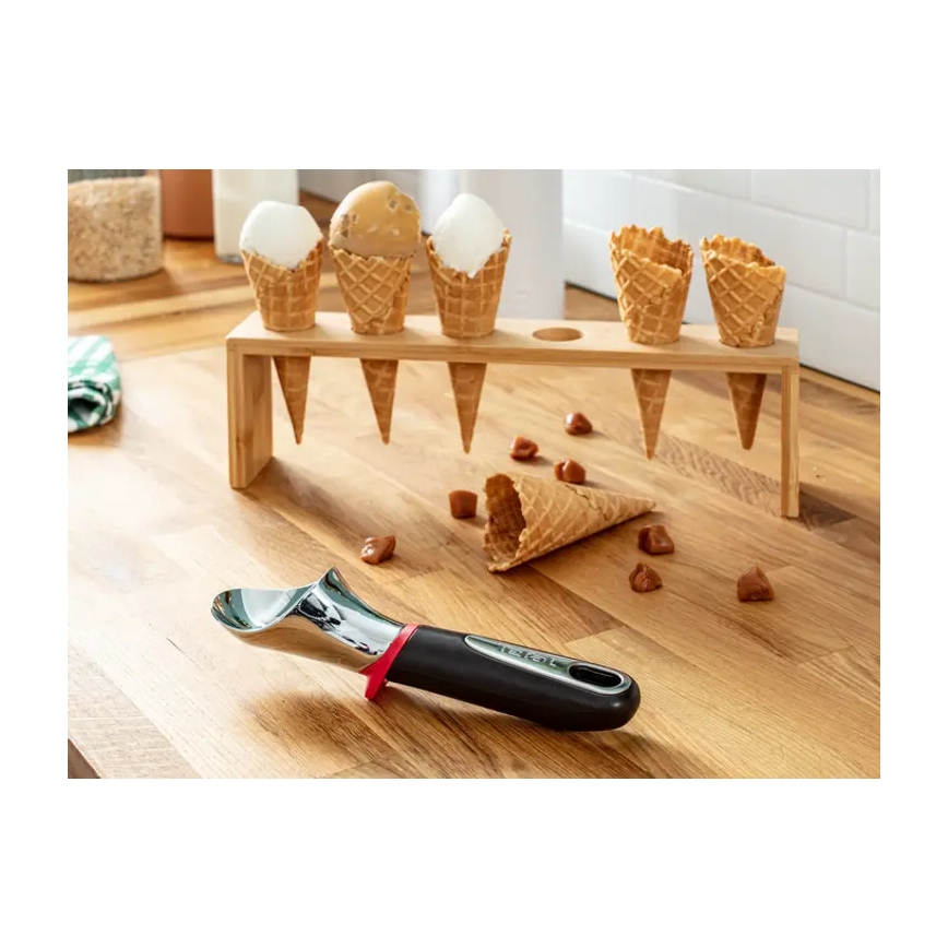 Tefal - Ijslepel INGENIO roestvrij/zwart
