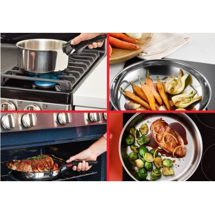 Tefal - INGENIO COOK 3-delige pannenset roestvrij staal
