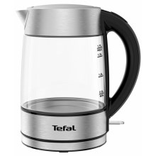 Tefal - Ketel GLASS 1,7 l  2200W/230V chroom
