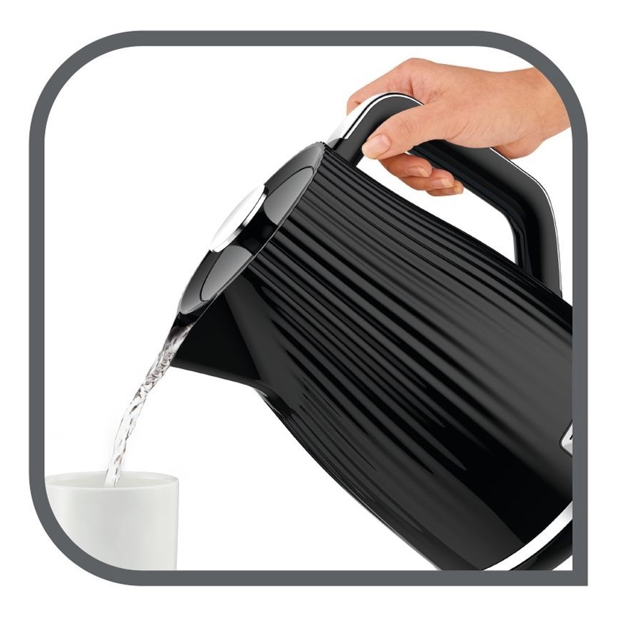 Tefal - Ketel LOFT 1,7 l 2400W/230V zwart