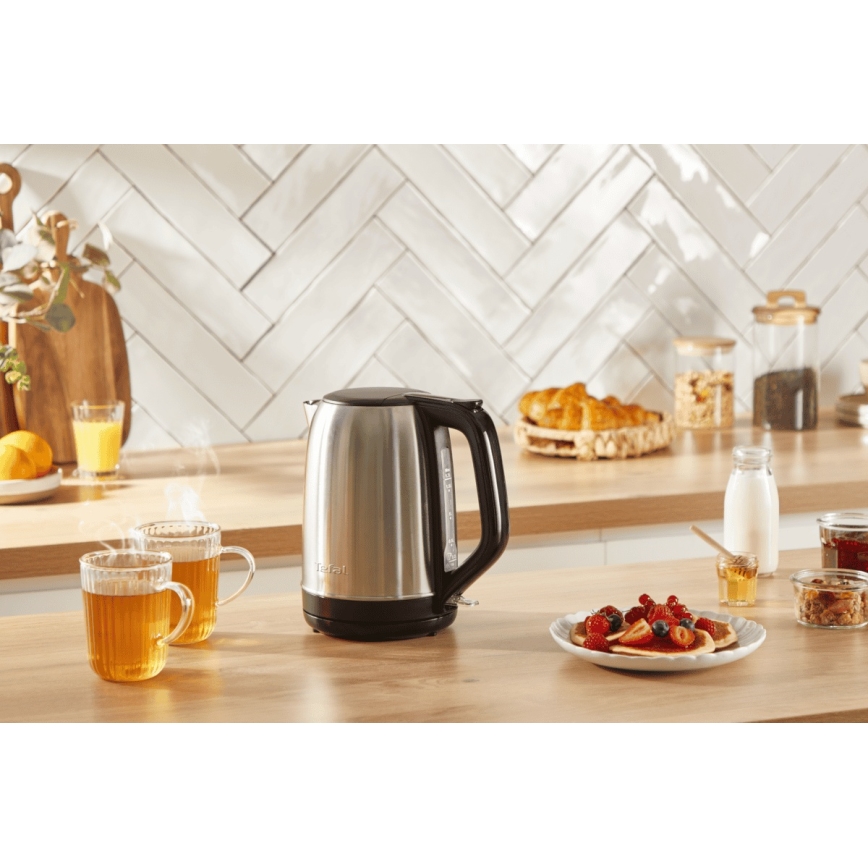 Tefal - Ketel SUBITO 1,7l 2400W/230V roestvrij/zwart