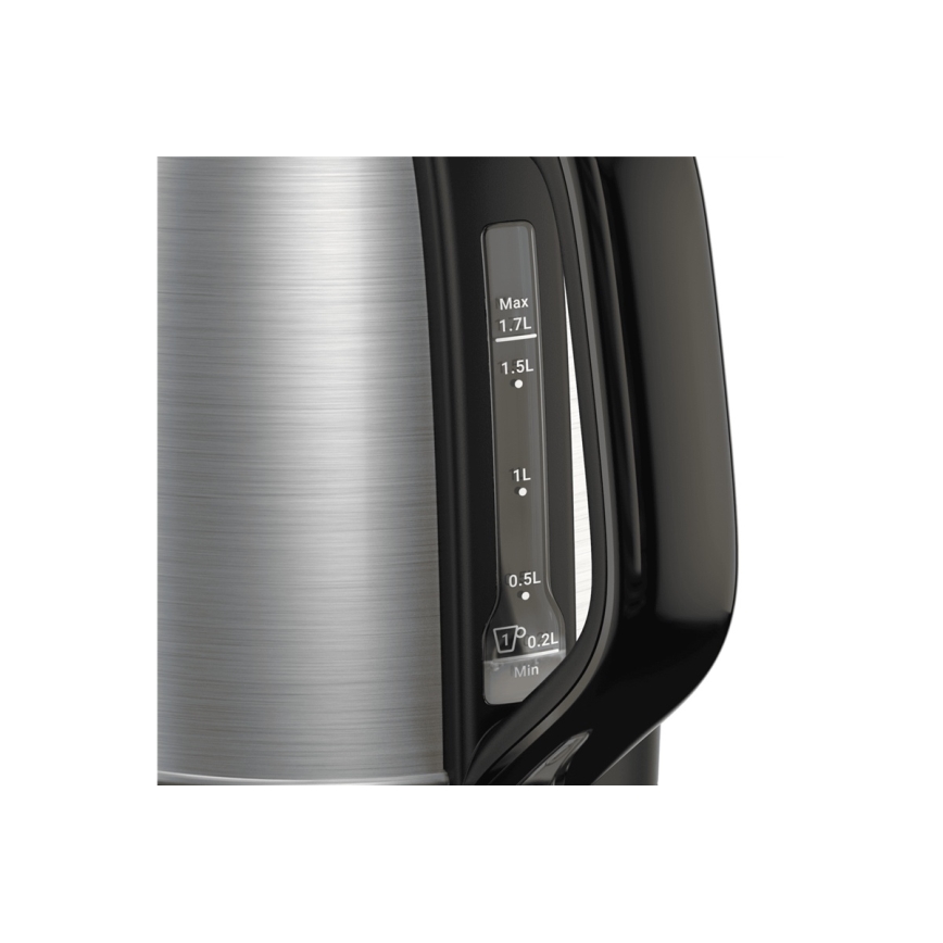 Tefal - Ketel SUBITO 1,7l 2400W/230V roestvrij/zwart
