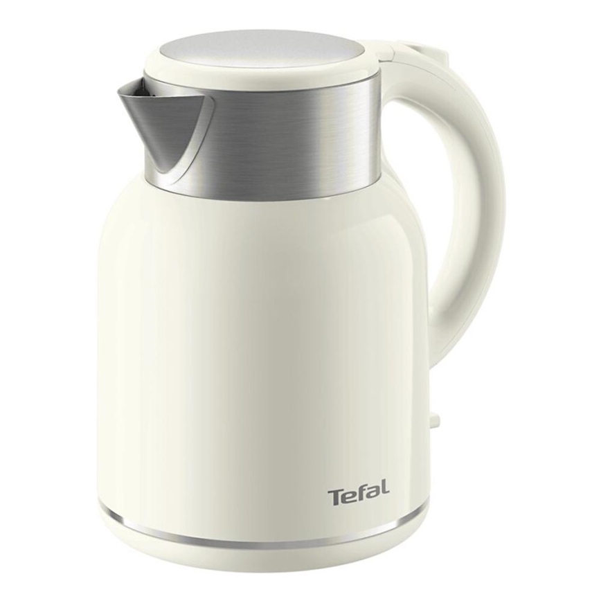 Tefal - Ketel THERMO PROTECT XL 1,9l 1650W/230V roestvrij/wit