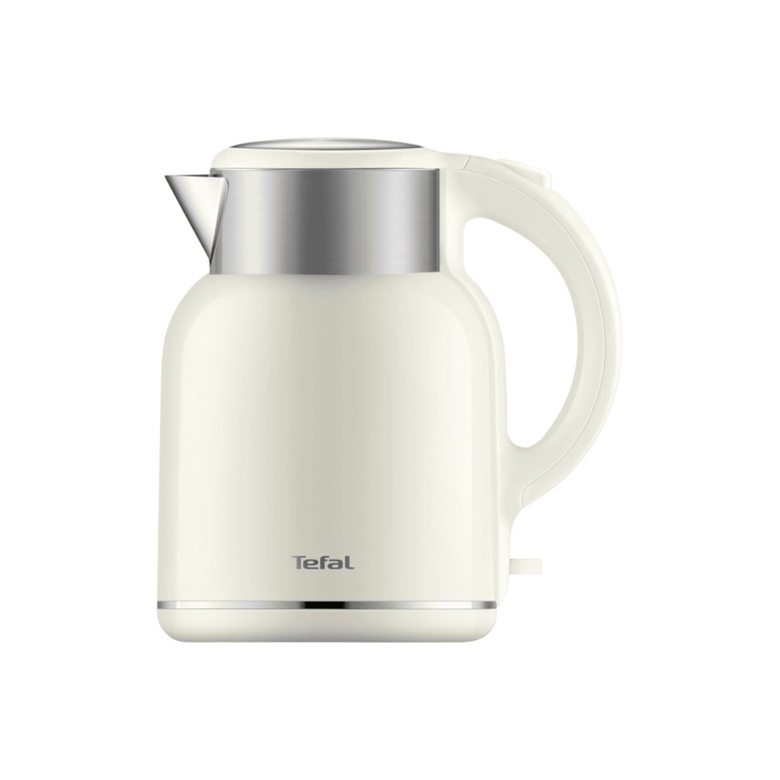 Tefal - Ketel THERMO PROTECT XL 1,9l 1650W/230V roestvrij/wit