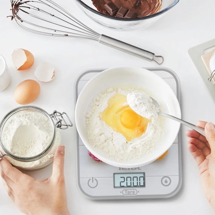 Tefal - Keukenweegschaal OPTISS 2xAAA kleurrijk