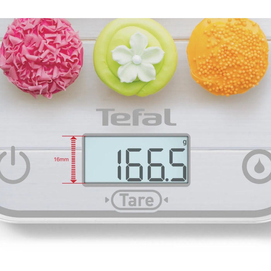 Tefal - Keukenweegschaal OPTISS 2xAAA kleurrijk