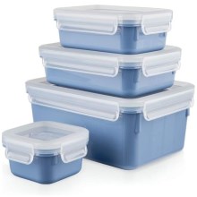 Tefal - Kit de boîtes repas 4 pce MSEAL COLOR bleu