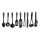 Tefal - Kit d'ustensiles de cuisine 9 pcs BIENVENUE noir