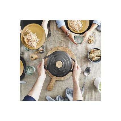Tefal - Kookpan met deksel AIR 20 cm antraciet