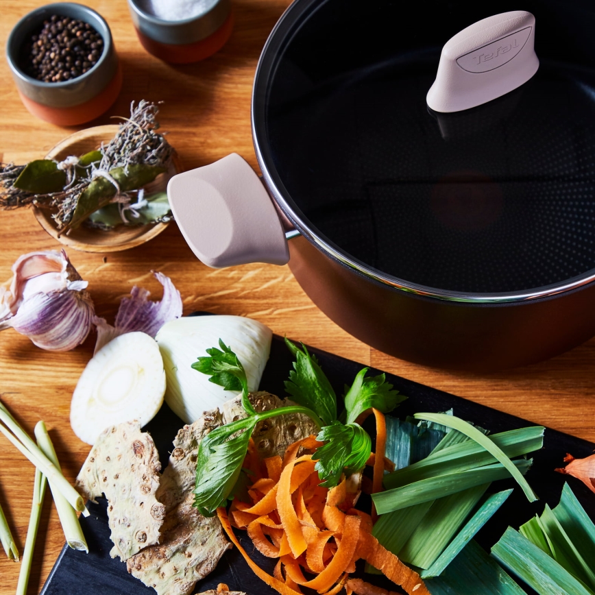 Tefal - Kookpan met deksel RESPECT Ø 24 cm
