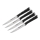 Tefal - LOT 4x Couteau à steak en acier inoxydable ICE FORCE 11 cm chrome brillant/noir
