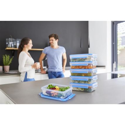 Tefal - Lot de 6 boîtes de conservation de 0,8 l MASTER SEAL FRESH, bleu