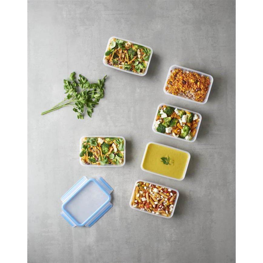 Tefal - Lot de 6 boîtes de conservation de 0,8 l MASTER SEAL FRESH, bleu