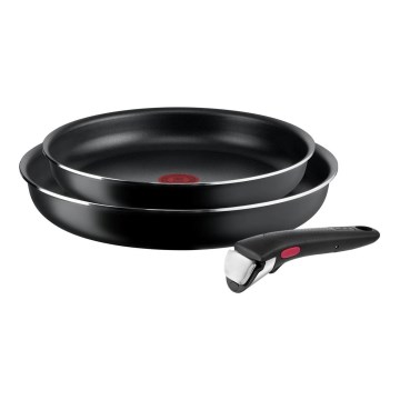 Tefal - Lot de poêles 3 pce INGENIO EASY COOK & CLEAN BLACK