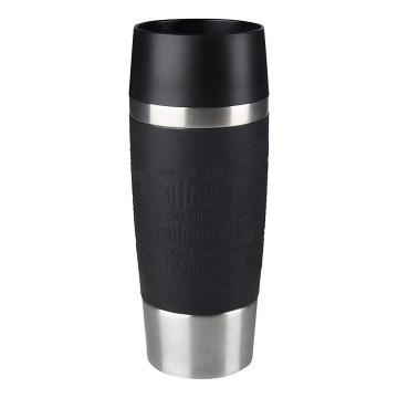 Tefal - Mug de voyage 360 ml TRAVEL MUG acier inoxydable/noir