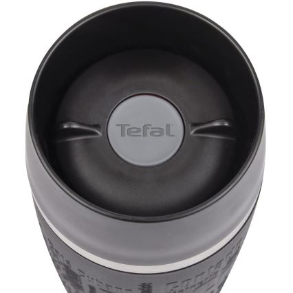 Tefal - Mug de voyage 360 ml TRAVEL MUG acier inoxydable/noir