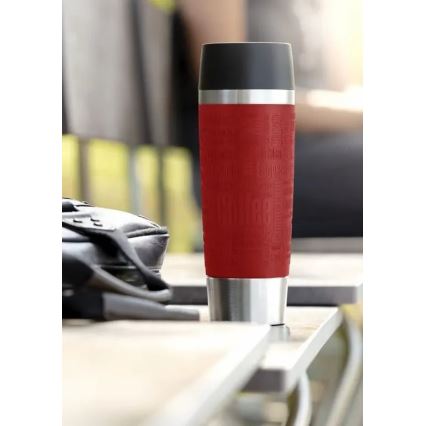 Tefal - Mug de voyage 500 ml TRAVEL MUG acier inoxydable/rouge