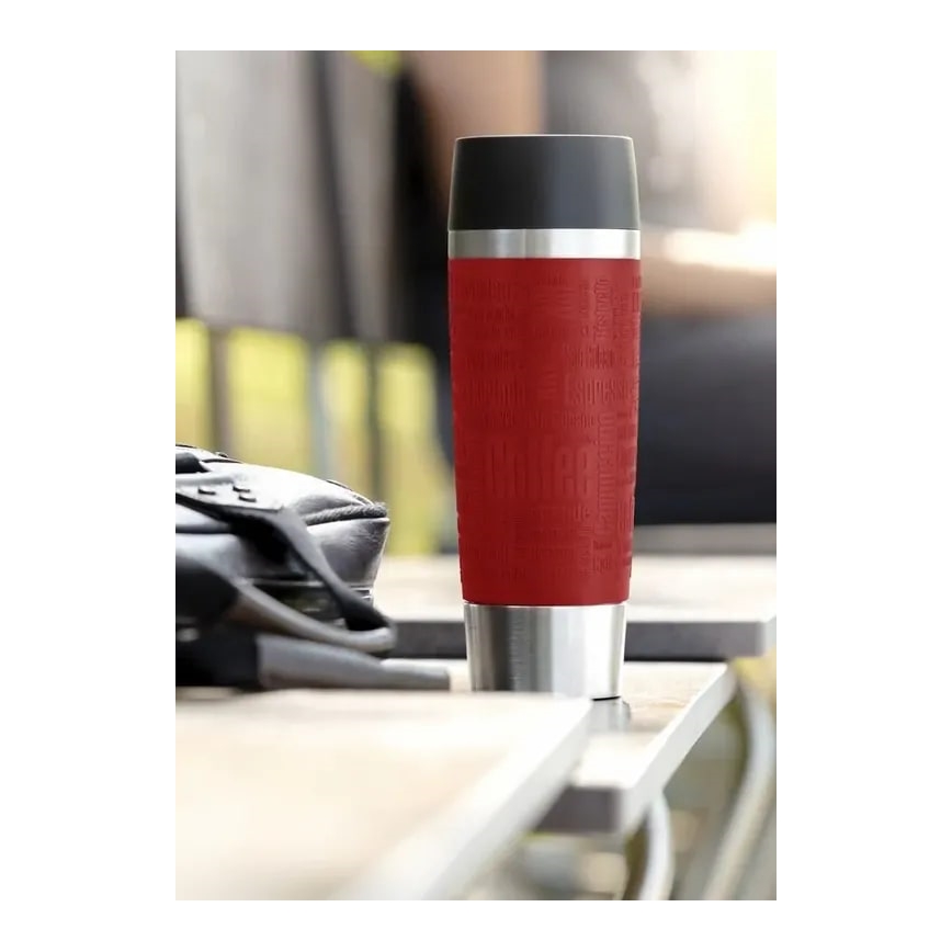 Tefal - Mug de voyage 500 ml TRAVEL MUG acier inoxydable/rouge